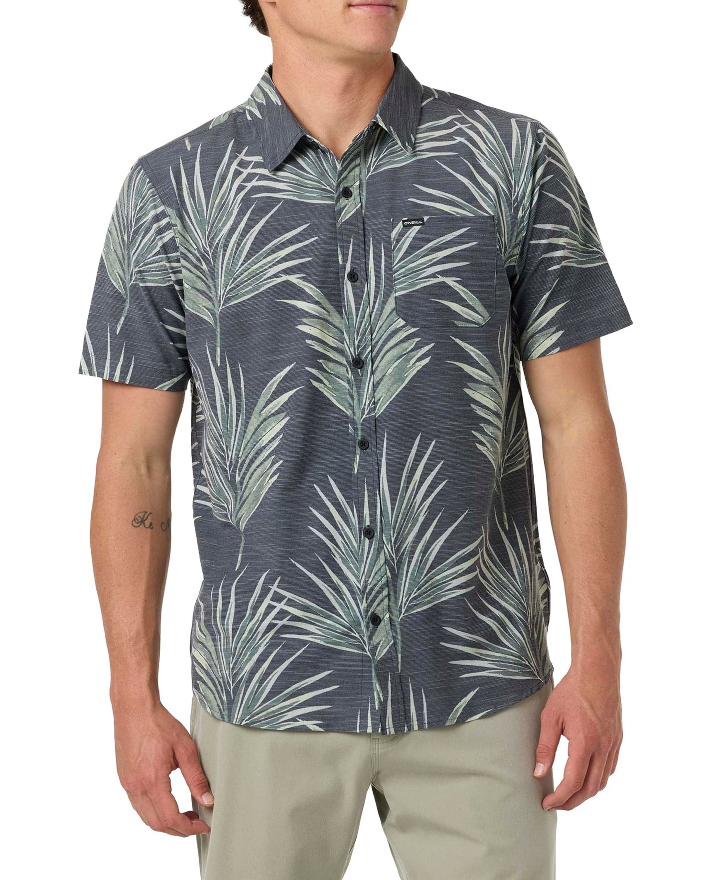 UPF Slub Short Sleeve Woven Shirt – Relaxed Fit