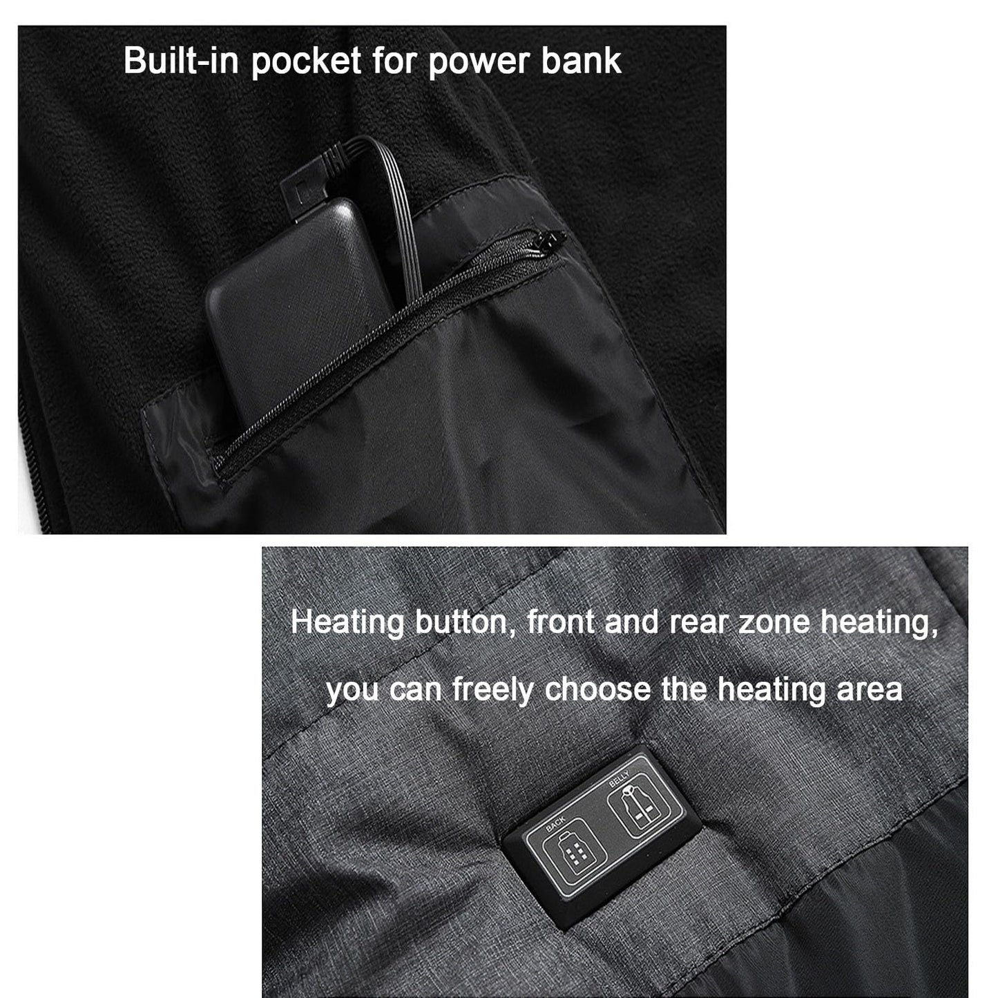 Heated Vest – Lightweight, USB Rechargeable