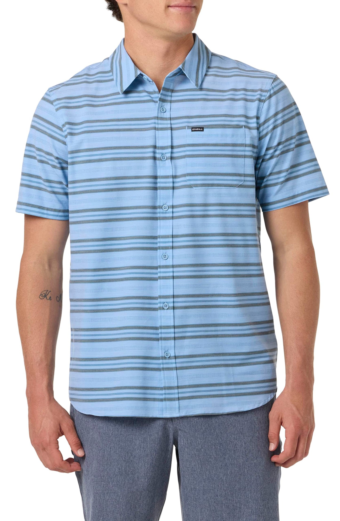 UPF Slub Short Sleeve Woven Shirt – Relaxed Fit