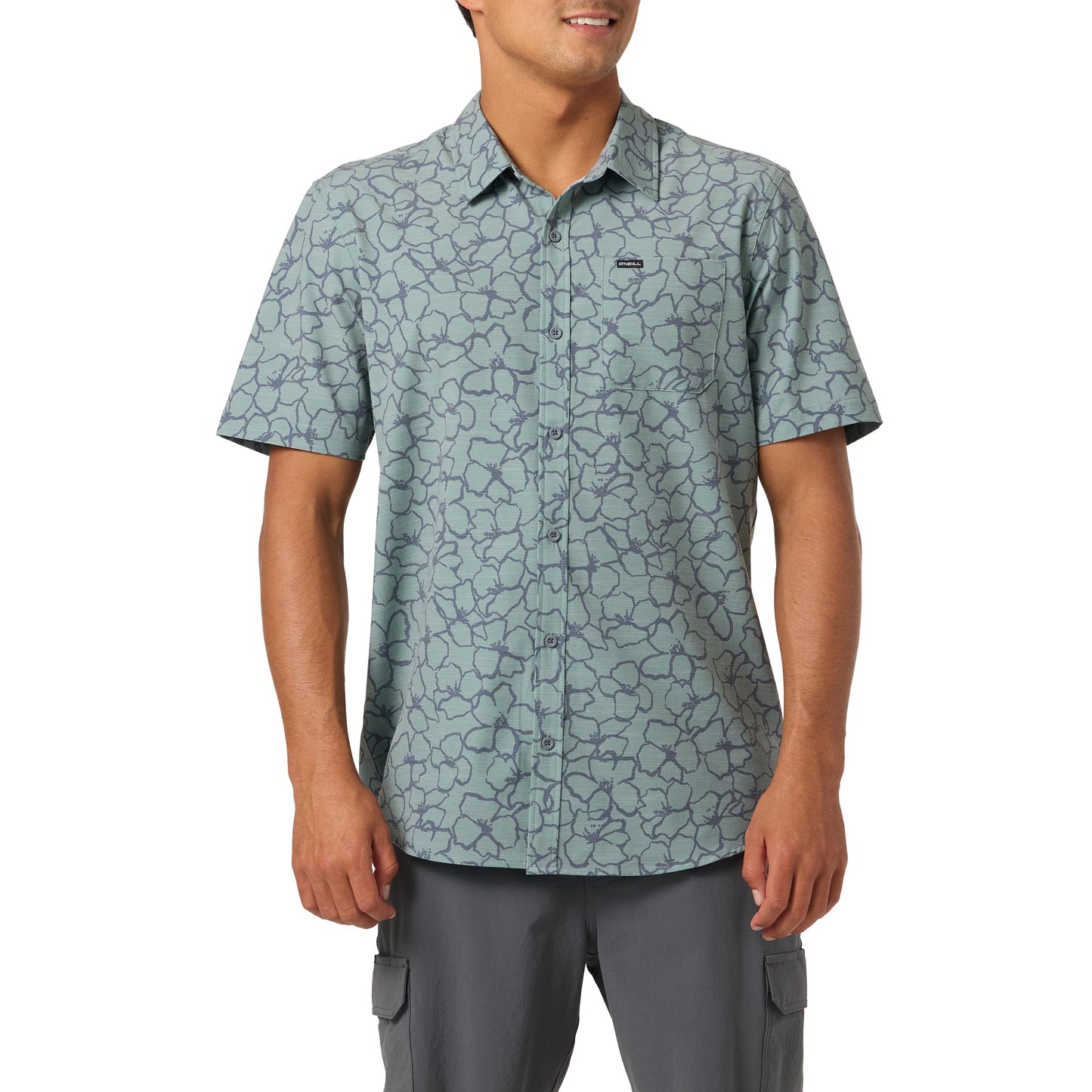 UPF Slub Short Sleeve Woven Shirt – Relaxed Fit