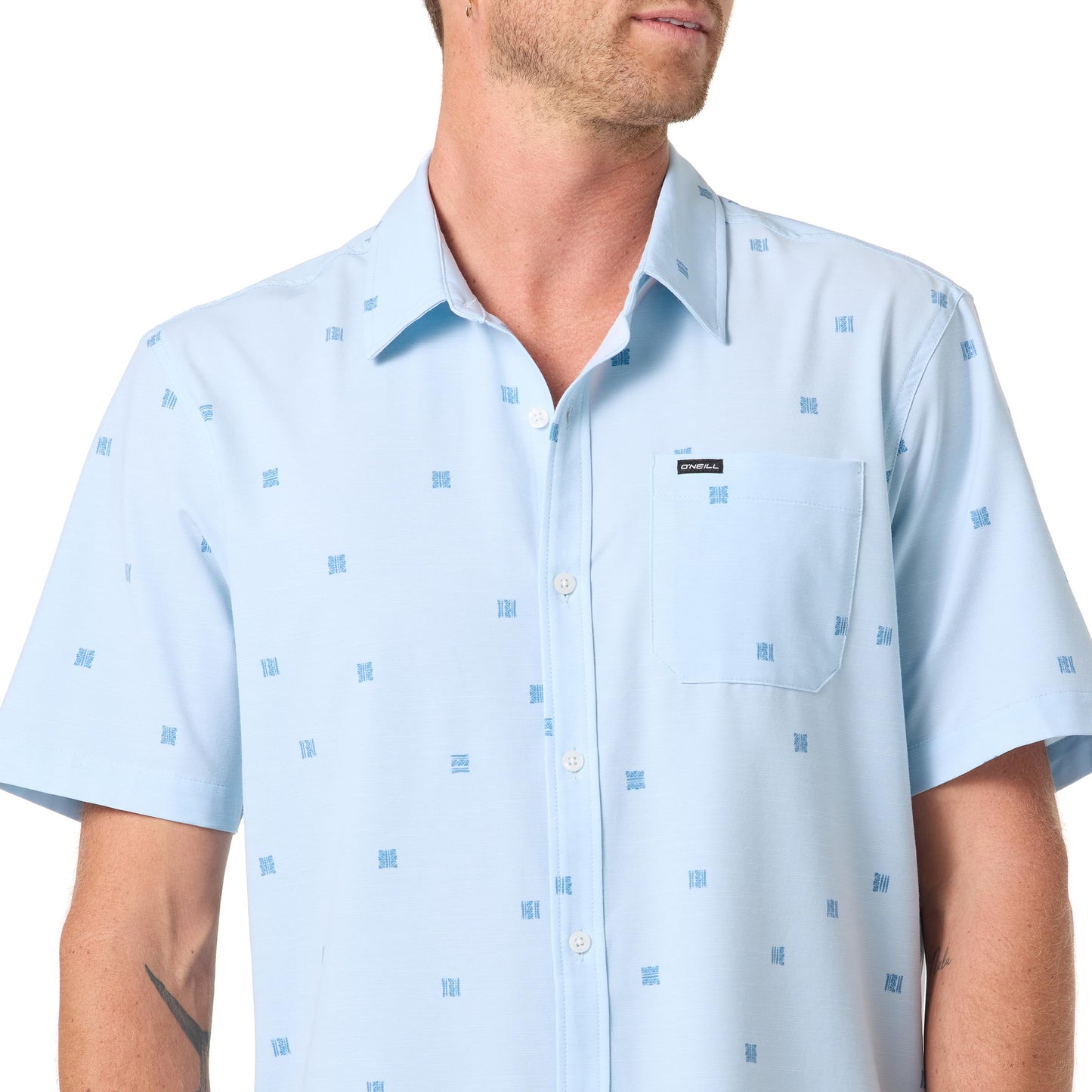 UPF Slub Short Sleeve Woven Shirt – Relaxed Fit