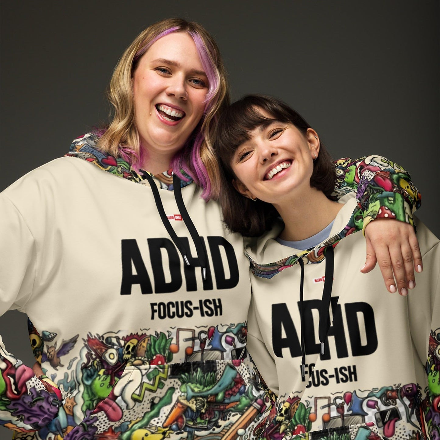 ADHD Warrior Heavyweight Hoodie – Neurodivergent Pride