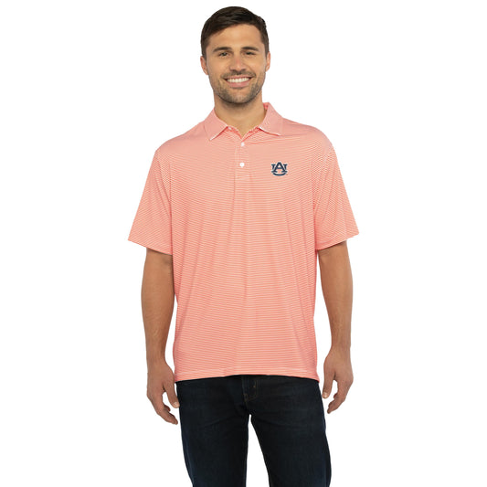 Striped Moisture‑Wicking Stretch Polo – Men’s