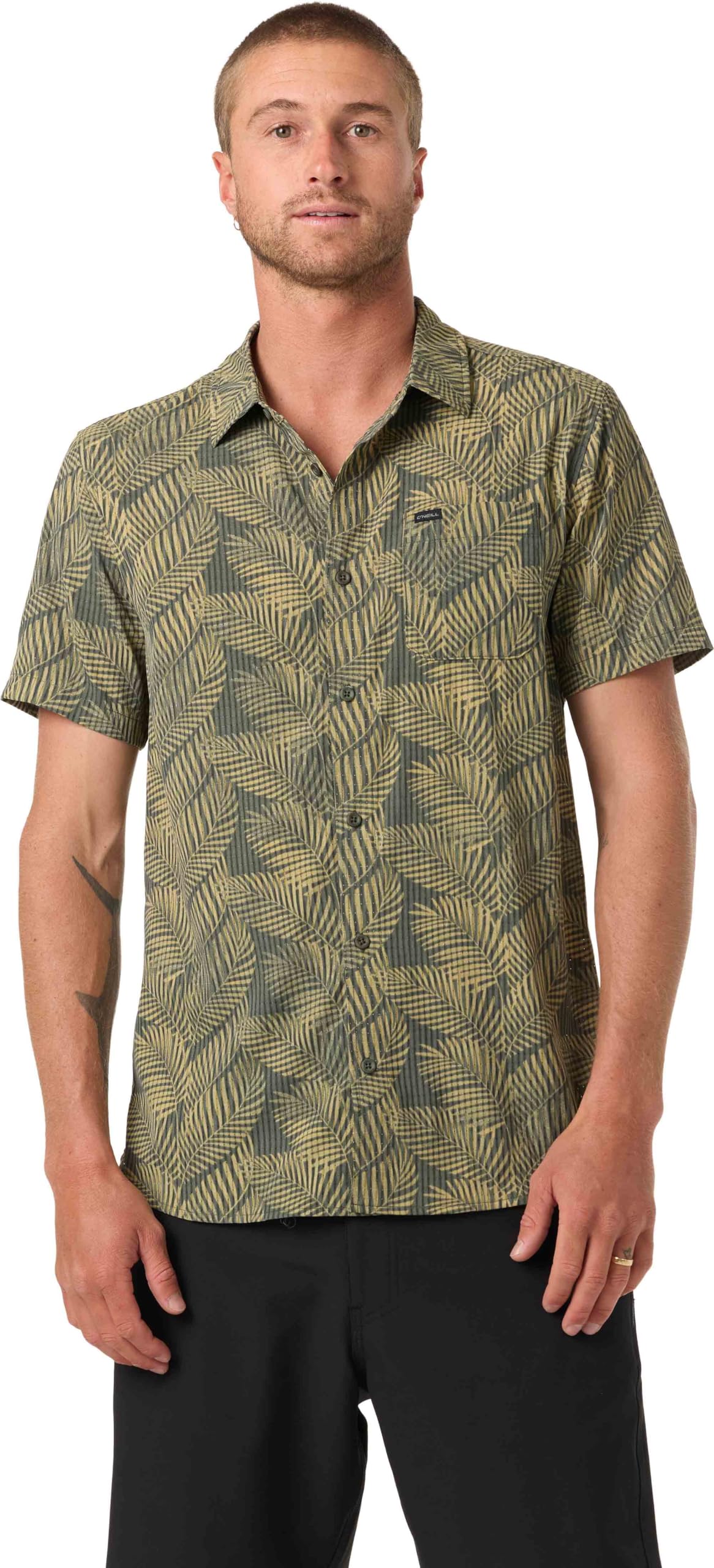 Perforated Printed Performance Shirt – Lightweight Comfort
