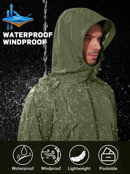 Lightweight Waterproof Windbreaker – Hooded Outdoor Jacket