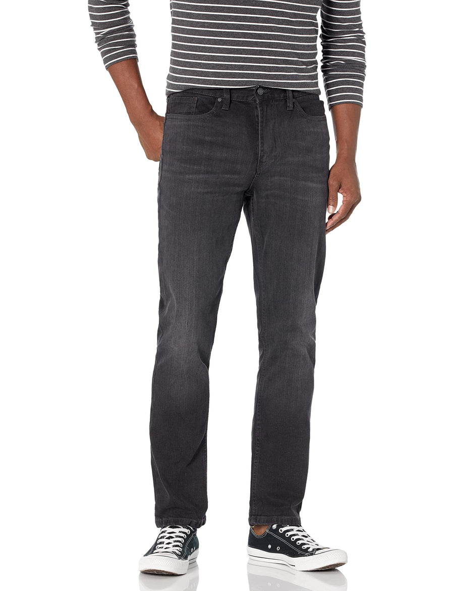 Worker Straight-Leg Denim Pants