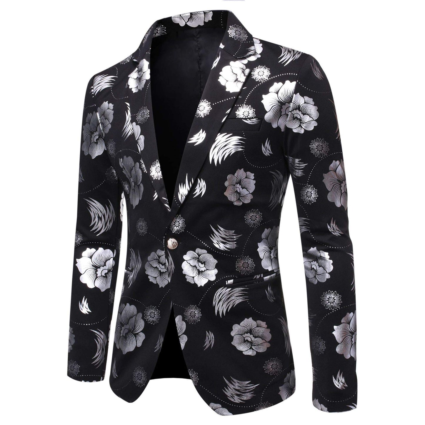 Button-Detail Suit Jacket – Men’s Business & Leisure