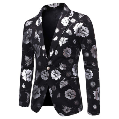 Button-Detail Suit Jacket – Men’s Business & Leisure