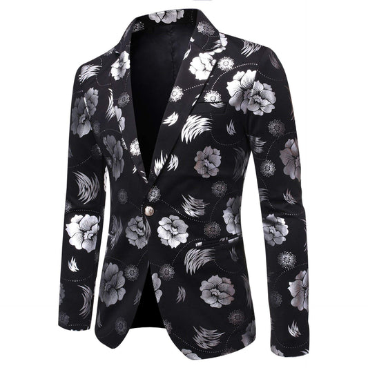 Button-Detail Suit Jacket – Men’s Business & Leisure
