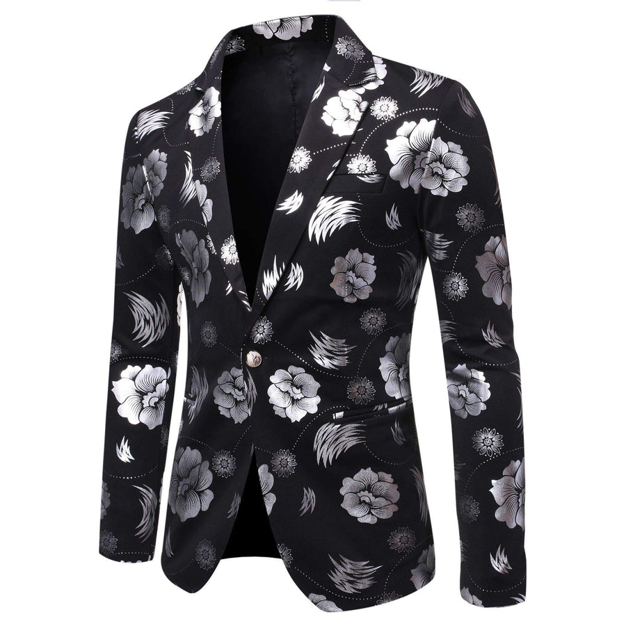 Button-Detail Suit Jacket – Men’s Business & Leisure