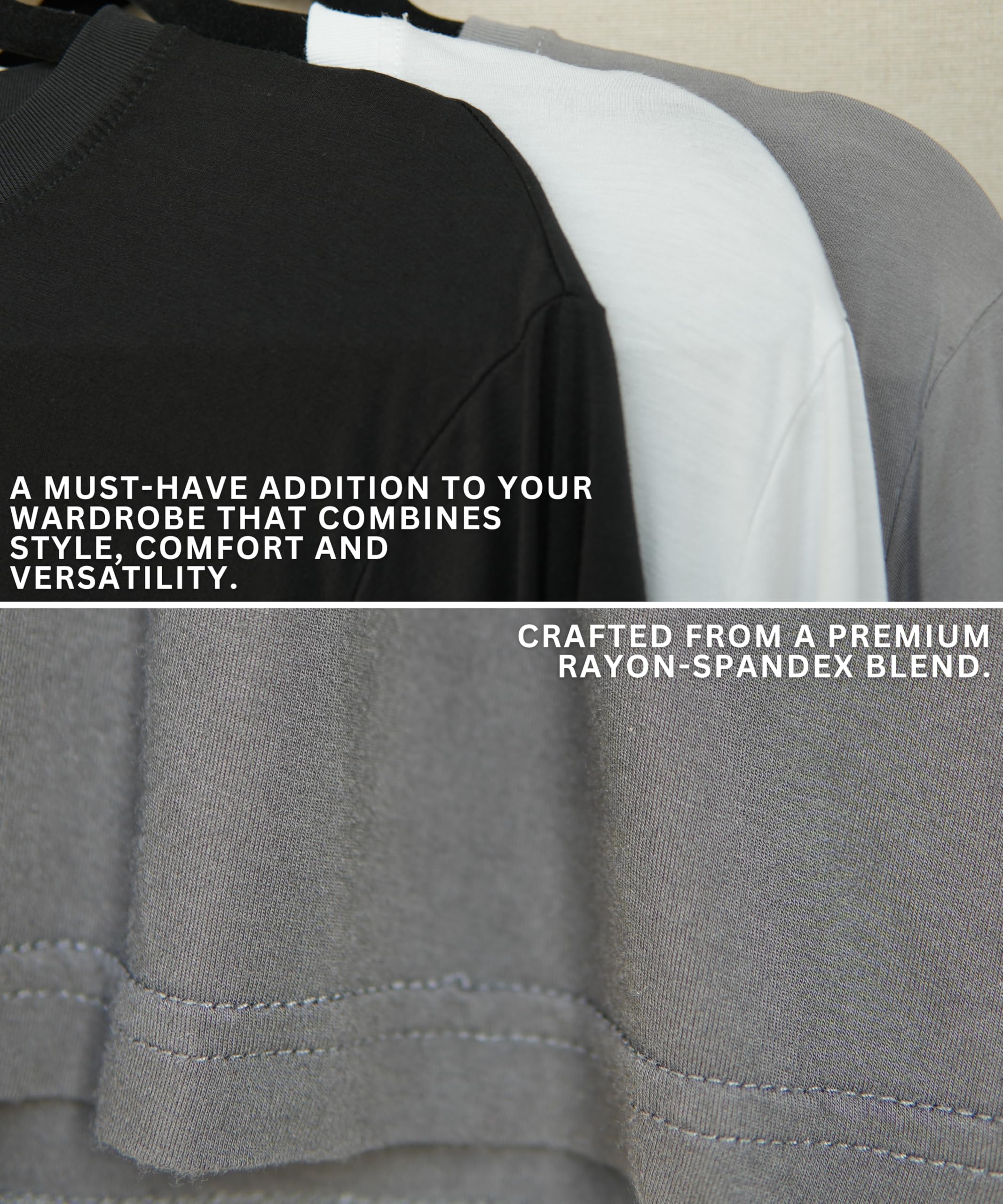 Fitted Scoop Neck T-Shirt for Men