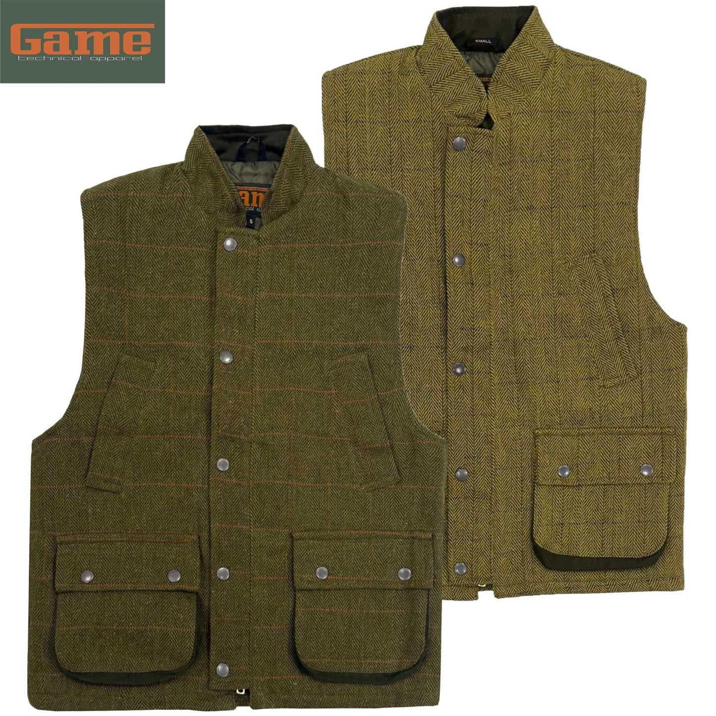 Game Tweed Gilet – Dark Green